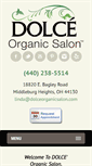 Mobile Screenshot of dolceorganicsalon.com